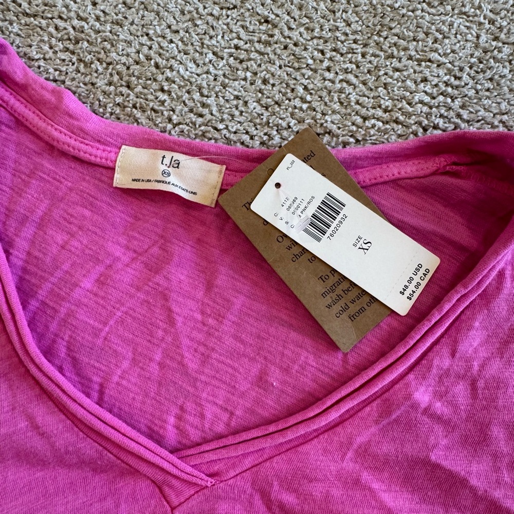 T.La Bright Pink Short Sleeve Tee - Picture 2 of 4